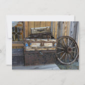 Rustic Country Wagon Wheel Wedel Invitations (Dos)