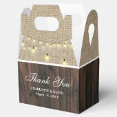 Rustic Country Wedding Bedankt Bedankdoosjes (Geopend)