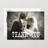 Rustic Country Wedding Hartelijk dank Briefkaart - (Voorkant / Achterkant)