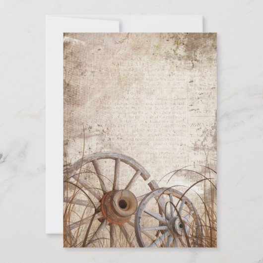 Rustic country wedding invitation (Dos)