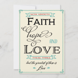 Rustic Country Wedding Invitation Red & Turquoise Kaart