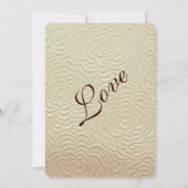 Rustic Country Wedding Invitations Kaart (Achterkant)