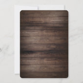 Rustic Country Wedding Kaart (Achterkant)