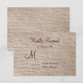 Rustic Country Wedding RSVP-kaarten RSVP Kaartje (Voorkant / Achterkant)