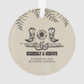 Rustic Country Western Barn Mariage (dos)