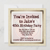 Rustic Country Western Bull Horns Invitation (Dos)