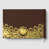 Rustic Country Western Mariage Foil Livre d'invité (Verso)