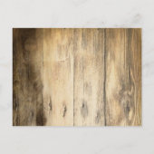 Rustic Country Wood Barn Wedding save the date Aankondigingskaart (Achterkant)