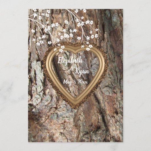 Rustic Country, Wood Heart Frame, Conseil Mariage, (Devant)