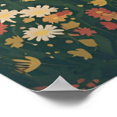 Rustic Countryside Cabin with Wildflowers  Poster (Hoek)