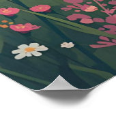 Rustic Countryside Cabin with Wildflowers  Poster (Hoek)