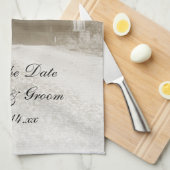 Rustic Covered Bridge Wedding Save the Date Theedoek (Quarter Fold)