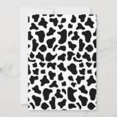 Rustic CowBoy Blue Baby shower Kaart (Achterkant)