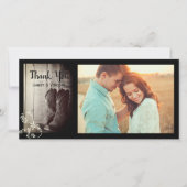 Rustic Cowboy Boots Western huwelijk bedankt (Voorkant)