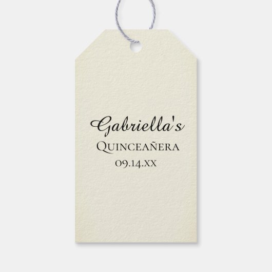 Rustic Cowboy Boots Western Quinceañera Dank je Cadeaulabel (Achterkant)