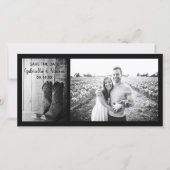 Rustic Cowboy Boots Western Wedding Save the Date (Voorkant)