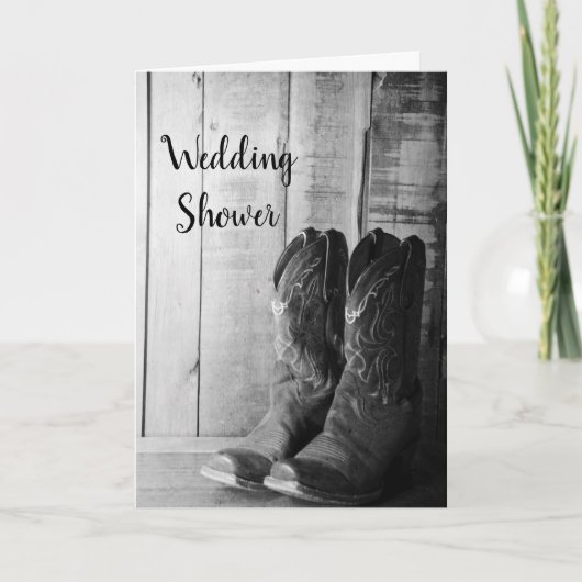 Rustic Cowboy Boots Westerne stellen bruiloft Show (Voorkant)