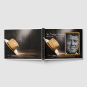 Rustic Cowboy Funeral Memorial Livre d'invité (Complet)