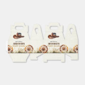 Rustic Cowboy Pet First Rodeo Birthday Favor Box Bedankdoosjes (Uitgevouwen)