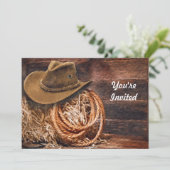 Rustic Cowboy Pet Rope Hay Kaart (Staand voorkant)