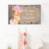 Rustic Cowgirl Baby shower Spandoek (Insitu)