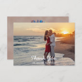 Rustic Crate of Lavender Wedding Bedankt (Voorkant / Achterkant)