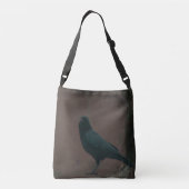 Rustic Crow Art Crossbody Tas (Achterkant)