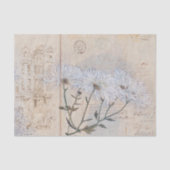  Rustic Crysanthemums Textuur Ontkoppeling Tissuepapier (Voorkant)