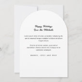 Rustic Cursive Paix et Joie Carte photo de vacance (Dos)