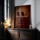 Rustic Custom Family Last Name Cowboy Decor Poster