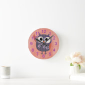 Rustic Custom Owl Ronde Klok (Huis)