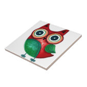 Rustic Custom Owl Tegeltje (Zijkant)