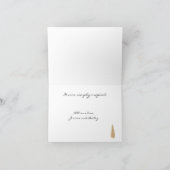 Rustic Custom Winter Trees Cartes de remerciements (Intérieur)