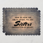 Rustic Cute Bridesmaid / Maid of Honor proposal Kaart (Voorkant / Achterkant)