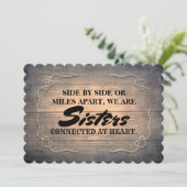 Rustic Cute Bridesmaid / Maid of Honor proposal Kaart (Staand voorkant)