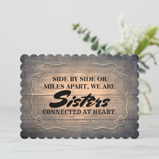 Rustic Cute Bridesmaid / Maid of Honor proposal Kaart (Staand voorkant)