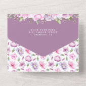 Rustic Cute Sweet Little Kitten Baby shower All In One Uitnodiging (Achterkant)