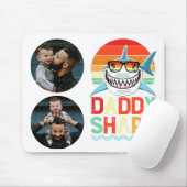 Rustic Daddy Shark Fathers Day Muismat (Met muis)