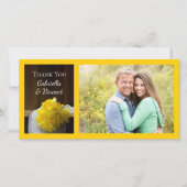 Rustic Daffodils en Barn Wood Wedding Bedankt (Voorkant)