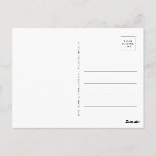 Rustic Daffodils en Wildbloemen Hartelijk dank Briefkaart (Achterkant)