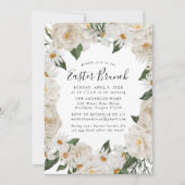 Rustic Daisies Easter Brunch Kaart (Voorkant)