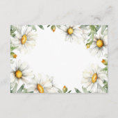 Rustic Daisies Floral Wedding Details Informatiekaartje (Achterkant)