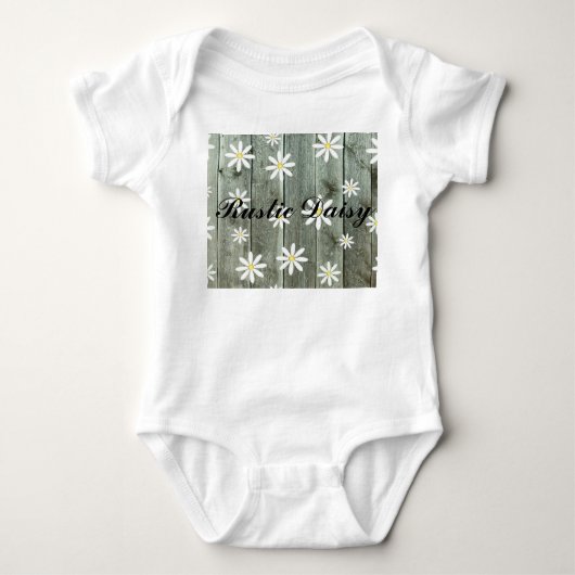 Rustic Daisy Barn board Romper (Voorkant)