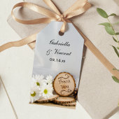 Rustic Daisy Bossen Weddenschap Cadeaulabel