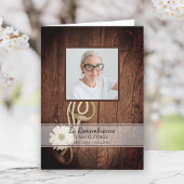 Rustic Daisy en Horse Bit Westerne begrafenisdiens Programma