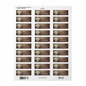 Rustic Daisy Floral Mason Jar Country Weddenschap Etiket (Full Sheet)