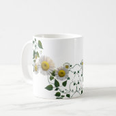 Rustic Daisy Green Ivy Botanical Classic Mug (Devant gauche)