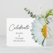 Rustic Daisy Summer Wedding Invitation (Debout devant)
