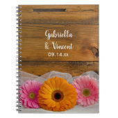 Rustic Daisy Trio country Wedding Notitieboek (Voorkant)