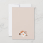 Rustic Daisy Wedding RSVP Kaartje (Achterkant)